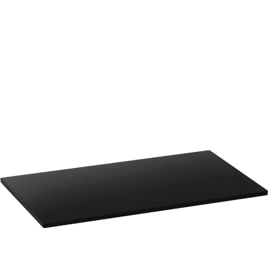 Linear 0.5, vassoio espositore in plexiglass, nero lucido, taglia medium, 25 x 14 x 0,5 cm