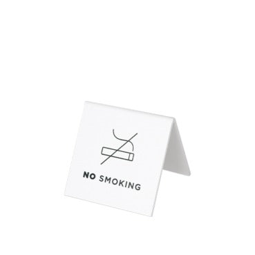 Cavallotto 'Vietato fumare' in forex bianco, 10 x 10 cm