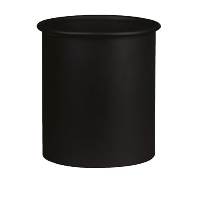 Cestino rotondo in alluminio verniciato nero, 5 L, Ø 21/23 x h 25 cm