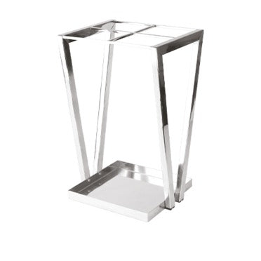Steel Line: Schirmständer aus satiniertem Edelstahl, 30 x 31,5 x h 55 cm
