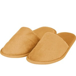 Pantofola Delicate in spugna Soft Plush, colore beige, misura unisex 29,5 cm, confezione da 100 paia