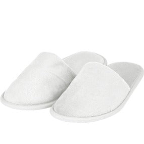 Pantofola Delicate in spugna Soft Plush, colore bianco, misura uomo 31 cm, conf. 100 paia