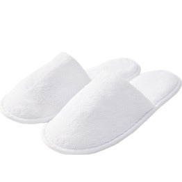Pantofola Elegance in spugna New Superior bianca, chiusa, misura unisex 29,5 cm, confezione da 100 pz.