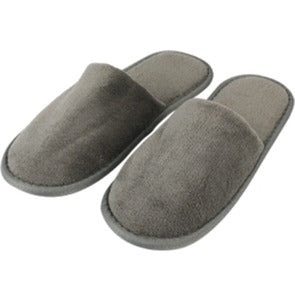 Pantofola Elegance in spugna New Superior grigia, chiusa, misura unisex 29,5 cm, confezione da 100 pz.