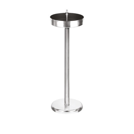 Classic, posacenere a colonna in ottone cromato, diam. 27,5 x h 84 cm