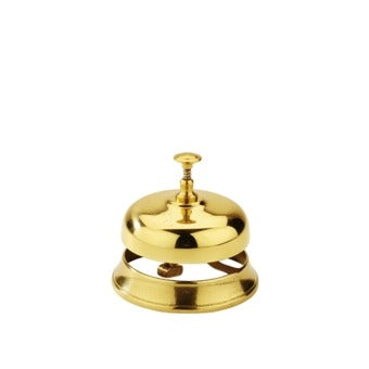 Campanello da Reception in Ottone - Ø 9,5 x 8,5 cm