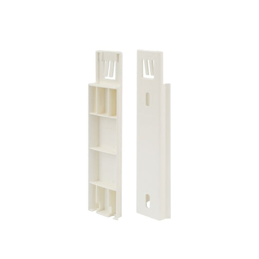 Supporto da parete per dispenser Artem®, in polietilene bianco, completo di kit d'installazione (viti o biadesivo), 3 x h 17,5 cm