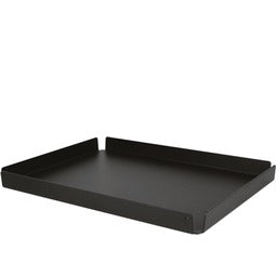 Plateau Professionnel Ally Aluminium Noir 44,5x35 cm - Qualité Hôtel