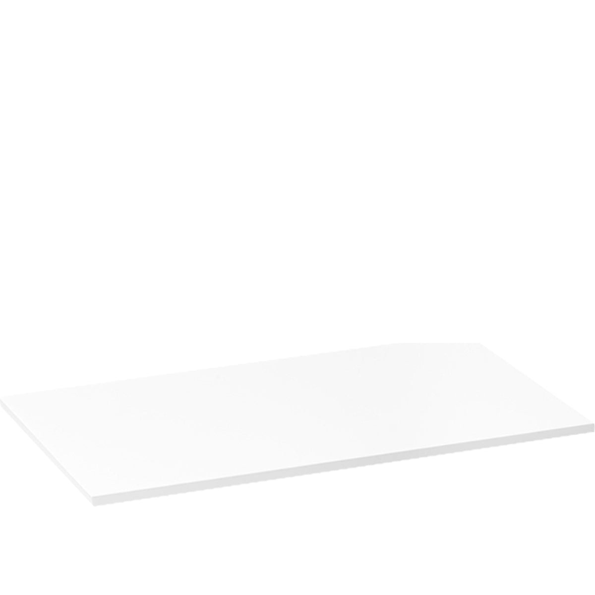 Linear 0.5, vassoio espositore in plexiglass, bianco satinato, taglia medium, 25 x 14 x 0,5 cm