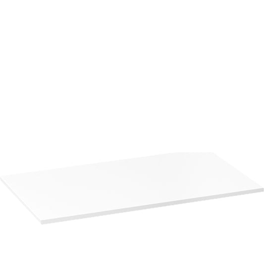 Linear 0.5, vassoio espositore in plexiglass, bianco satinato, taglia medium, 25 x 14 x 0,5 cm