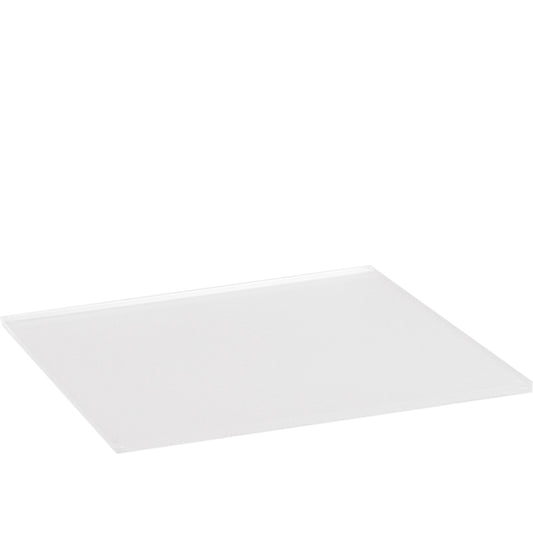 Linear 0.5, vassoio espositore in plexiglass trasparente satinato, taglia big, 30 x 20 x 0,5 cm