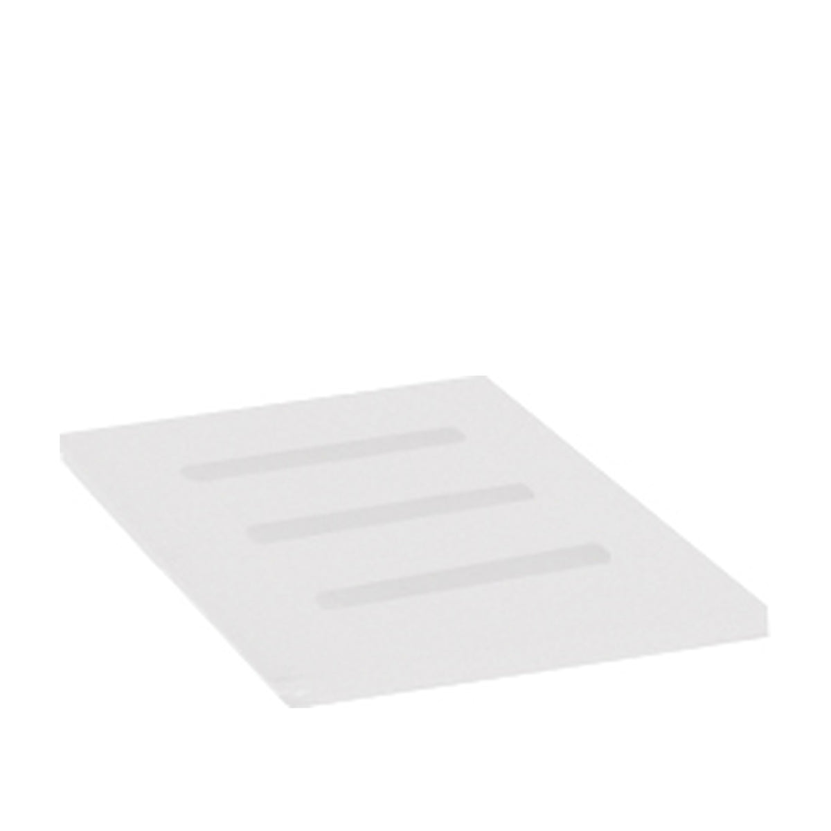 Linear 0.5 – Satin Transparent Plexiglass Soap Dish 8x8cm