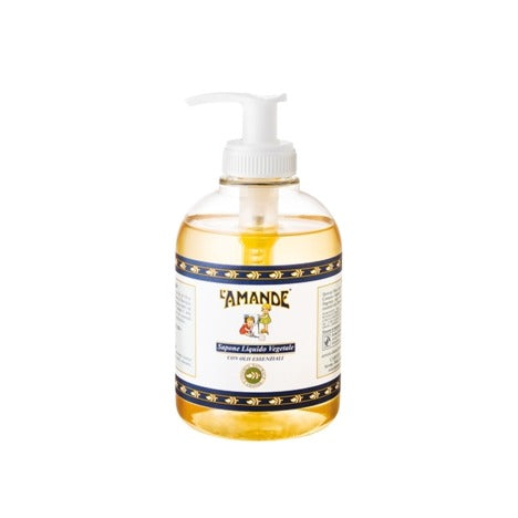 L'Amande, sapone liquido vegetale con oli essenziali, 500 ml, confezione da 6 pz.