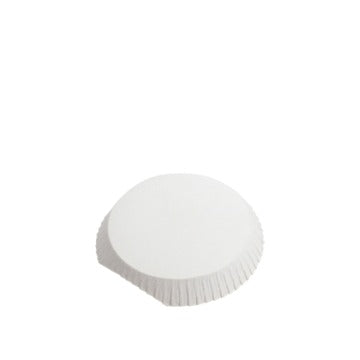 Copritazza con tacca in cartoncino bianco, diam. 7 cm