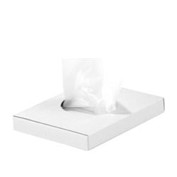 Sacchetti igienici in cartene in astuccio di cartoncino bianco, 9x1,5xh12,5 cm, 48x25 pz