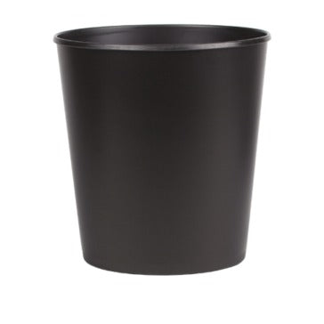 Cestino gettacarte ovale in polistirene con rivestimento in PVC nero, 12 L, 27,5 x h 29,5 cm