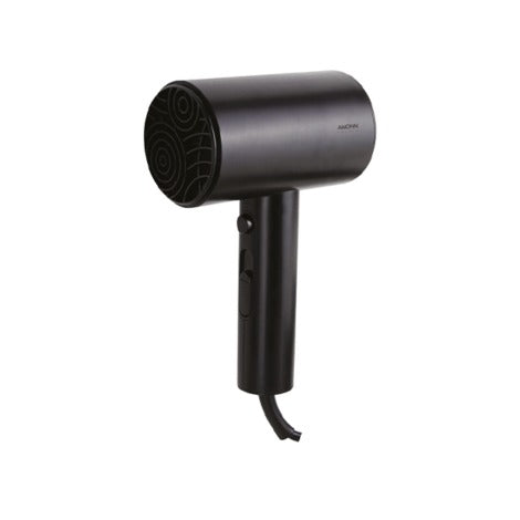 Compact Black Hairdryer 1800W - Professional & Safe