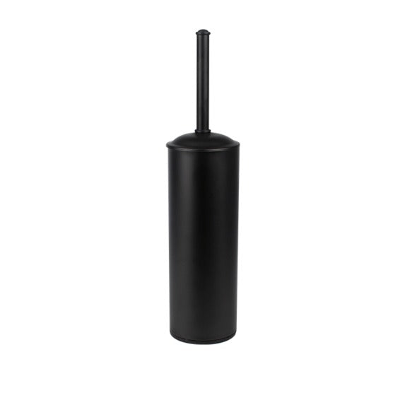 Scopino da appoggio in acciaio inox verniciato nero, diam. 9 x h 39 cm